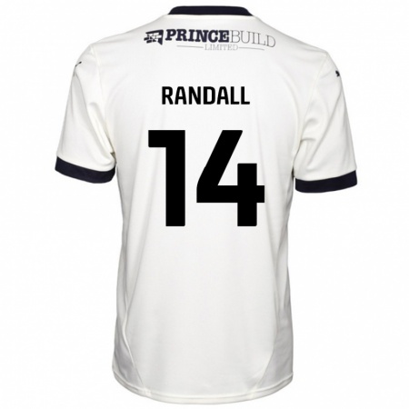 Kandiny Damen Joel Randall #14 Cremeweiß Schwarz Auswärtstrikot Trikot 2024/25 T-Shirt