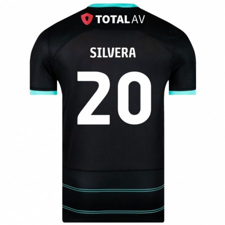 Kandiny Damen Sam Silvera #20 Schwarz Auswärtstrikot Trikot 2024/25 T-Shirt