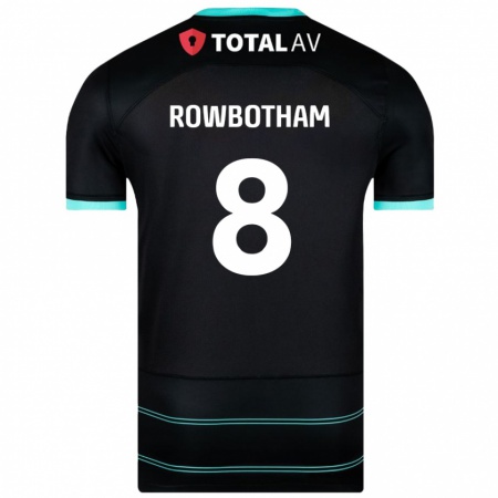 Kandiny Damen Ava Rowbotham #8 Schwarz Auswärtstrikot Trikot 2024/25 T-Shirt