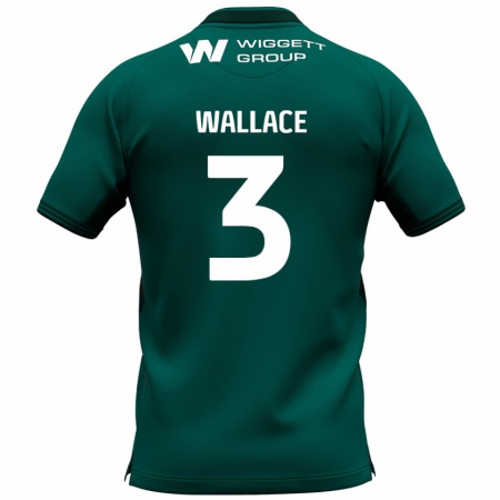 Kandiny Damen Murray Wallace #3 Grün Auswärtstrikot Trikot 2024/25 T-Shirt