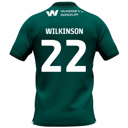 Kandiny Damen Chloe Wilkinson #22 Grün Auswärtstrikot Trikot 2024/25 T-Shirt