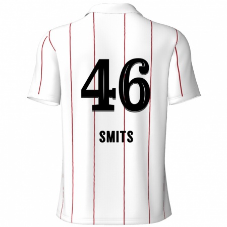 Kandiny Damen Milan Smits #46 Weiß Schwarz Auswärtstrikot Trikot 2024/25 T-Shirt