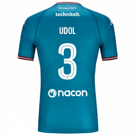 Kandiny Damen Matthieu Udol #3 Blau Petrol Auswärtstrikot Trikot 2024/25 T-Shirt