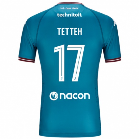 Kandiny Damen Benjamin Tetteh #17 Blau Petrol Auswärtstrikot Trikot 2024/25 T-Shirt