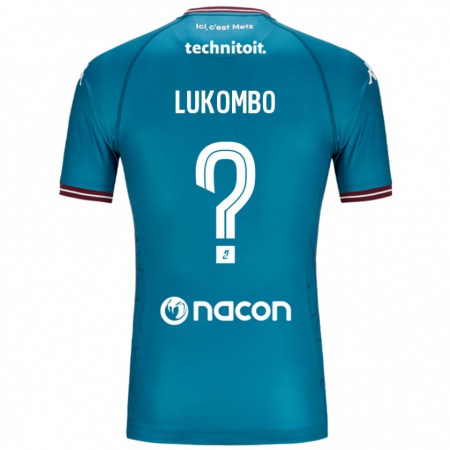 Kandiny Damen Joseph Lukombo #0 Blau Petrol Auswärtstrikot Trikot 2024/25 T-Shirt