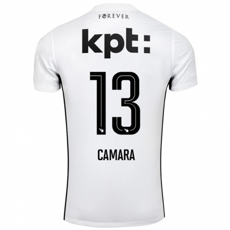 Kandiny Damen Mohamed Camara #13 Weiß Schwarz Auswärtstrikot Trikot 2024/25 T-Shirt