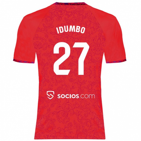 Kandiny Kinder Stanis Idumbo Muzambo #27 Rot Auswärtstrikot Trikot 2024/25 T-Shirt