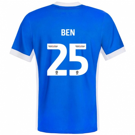 Kandiny Kinder Ben Davies #25 Blau Weiß Heimtrikot Trikot 2024/25 T-Shirt