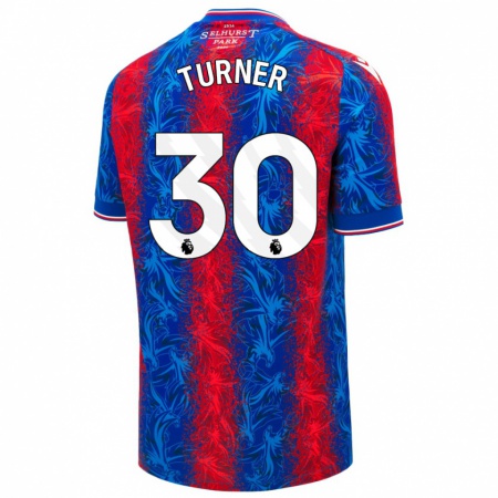 Kandiny Kinder Matt Turner #30 Rot Blauen Streifen Heimtrikot Trikot 2024/25 T-Shirt