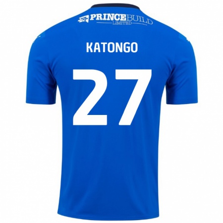 Kandiny Herren Jadel Katongo #27 Blau Weiß Heimtrikot Trikot 2024/25 T-Shirt