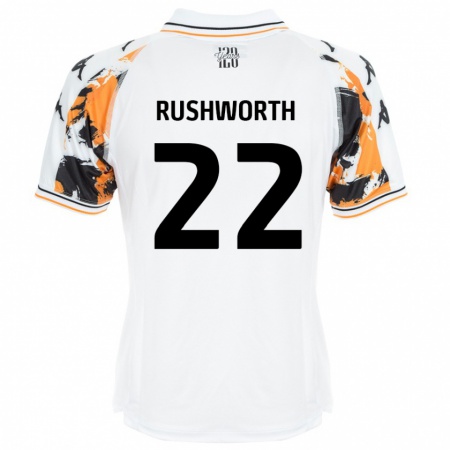 Kandiny Herren Carl Rushworth #22 Weiß Auswärtstrikot Trikot 2024/25 T-Shirt