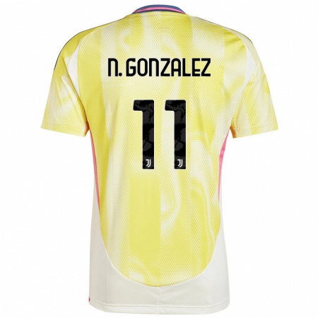 Kandiny Herren Nico González #11 Solargelb Auswärtstrikot Trikot 2024/25 T-Shirt