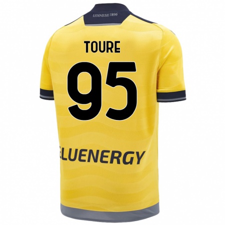 Kandiny Herren Isaak Touré #95 Golden Auswärtstrikot Trikot 2024/25 T-Shirt