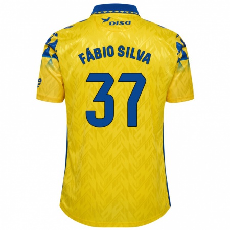 Kandiny Damen Fábio Silva #37 Gelb Blau Heimtrikot Trikot 2024/25 T-Shirt