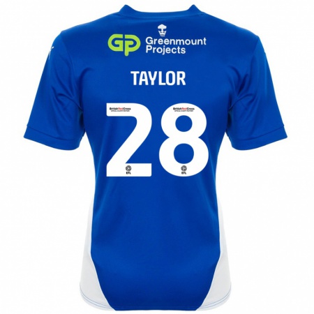 Kandiny Damen Dale Taylor #28 Blau Weiß Heimtrikot Trikot 2024/25 T-Shirt