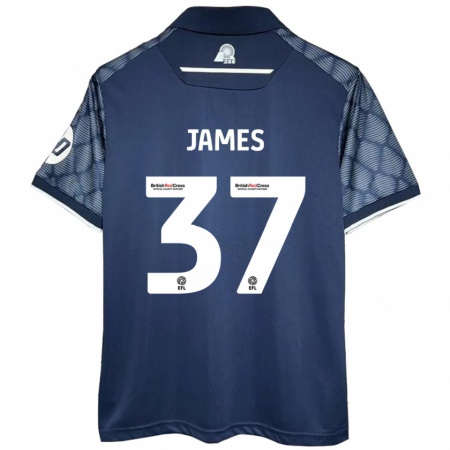 Kandiny Damen Matty James #37 Schwarz Auswärtstrikot Trikot 2024/25 T-Shirt